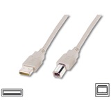 goobay Kabel USB 2.0 beige, einfach geschirmt