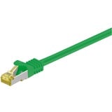 goobay Patchkabel RJ-45 SFTP, mit Cat 7 Rohkabel grün, 1 Meter, 500 MHz