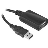 goobay USB 2.0 Aktivverlängerungskabel, USB-A Stecker > USB-A Buchse schwarz, 5 Meter