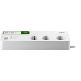 APC Essential SurgeArrest PM6U-GR, 6-fach, 2x USB, Steckdosenleiste weiß, 2 Meter Kabel, Überspannungsschutz, Schalter