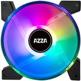 AZZA Hurricane II Digital RGB 120x120x25, Gehäuselüfter schwarz/transparent, ohne RF-Remote
