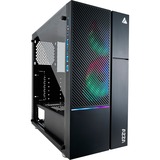 AZZA Iris 330, Tower-Gehäuse schwarz, Tempered Glass