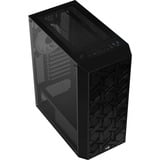 Aerocool Hive FRGB v3, Tower-Gehäuse schwarz, Tempered Glass