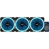 Aerocool Orbit RC 120x120x25, Gehäuselüfter 3er Pack, inkl. Fernbedienung