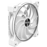 Alpenföhn Wing Boost 3 ARGB White Edition 140x140x25, Gehäuselüfter weiß, 3er Pack, inkl. Fernbedienung, RF-Empfänger, RGB Splitter, PWM-Splitter, 140 mm