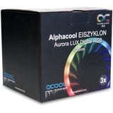 Alphacool Eiszyklon Aurora LUX Digital RGB - 3er Kit 120x120x25mm, Gehäuselüfter 3er Pack, inkl. Digital RGB LED Controller, 120 mm