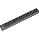 Bachmann 19" IT PDU Steckdosenleiste Basic 9-fach, 1HE schwarz, 2 Meter