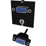 Bachmann Custom Modul 1x VGA + 1x Miniklinke, Adapter schwarz, 917.150