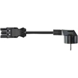 Bachmann Gerätezuleitung Kabel, Schutzkontakt > GST18i3 schwarz, 2 Meter, für Steckdosenleisten