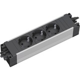 Bachmann STEP BASE 3xSchutzk. GST18, Steckdosenleiste schwarz