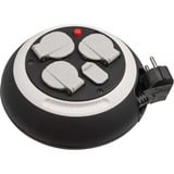 Brennenstuhl Comfort-Line Mini-Kabeltrommel CL-S 3-fach schwarz/weiß, 3 Meter, 2x USB-A
