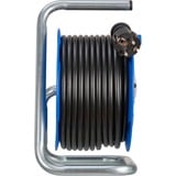 Brennenstuhl Garant Kompakt Indoor-Kabeltrommel, 3-fach  blau/schwarz, 15 Meter, 2x USB