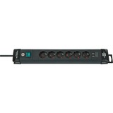 Brennenstuhl Premium-Line Steckdosenleiste 6-fach schwarz, 3 Meter, 2x USB