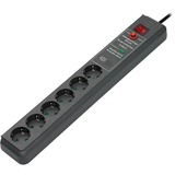 Brennenstuhl Secure-Tec 6-fach, Steckdosenleiste anthrazit