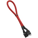 Cablemod ModFlex Audio Extension, Verlängerungskabel rot, 30cm