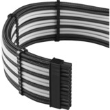 Cablemod PRO ModMesh C-Series Rmi,RMx Cable Kit- BLACK/ WHITE, Kabelmanagement schwarz/weiß, 13-teilig