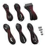 Cablemod PRO ModMesh Cable Extension Kit- BLACK/ BLOOD RED, Kabelmanagement schwarz/dunkelrot, 10-teilig