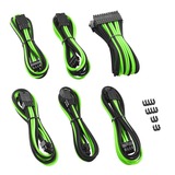 Cablemod PRO ModMesh Cable Extension Kit- BLACK/ LIGHT GREEN, Kabelmanagement schwarz/hellgrün, 10-teilig