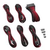 Cablemod PRO ModMesh Cable Extension Kit - BLACK / RED, Kabelmanagement schwarz/rot, 10-teilig