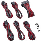 Cablemod PRO ModMesh Cable Extension Kit - CARBON / RED, Kabelmanagement carbon/rot, 10-teilig