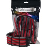 Cablemod PRO ModMesh Cable Extension Kit - CARBON / RED, Kabelmanagement carbon/rot, 10-teilig