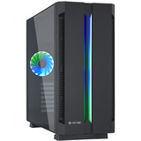 Chieftronic G1 ATX Gaming Tower, Tower-Gehäuse schwarz, Seitenteil aus gehärtetem Glas