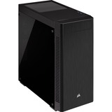 Corsair 110R, Tower-Gehäuse schwarz, Seitenteil aus gehärtetem Glas