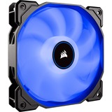 Corsair AF140 LED-Lüfter, Gehäuselüfter schwarz/weiß, Einzelverpackung – blau