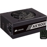Corsair AX1600i   , PC-Netzteil schwarz, 10x PCIe, Kabelmanagement, 1600 Watt