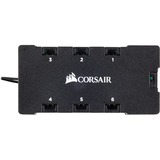 Corsair LL120 RGB PWM, Gehäuselüfter schwarz, 3er Pack, inkl Controller Lighting Node PRO