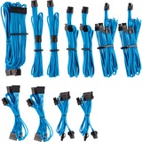Corsair Netzteilkabel Premium Pro-Kit Typ 4 Gen 4, 20-teilig blau, mit Einzelummantelung