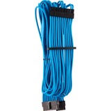 Corsair Premium Sleeved 24-Pin-ATX-Kabel Typ 4 Gen 4 blau, mit Einzelummantelung
