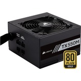 Corsair TX550M, PC-Netzteil schwarz, 2x PCIe, Kabel-Management, 550 Watt