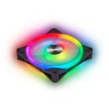 Corsair iCUE QL120 RGB 3er 120x120x25, Gehäuselüfter schwarz, 3er Pack, inkl Lighting Node CORE