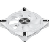 Corsair iCUE QL140 RGB 140x140x25, Gehäuselüfter weiß, einzelner Lüfter ohne Controller