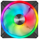 Corsair iCUE QL140 RGB 2er 140x140x25, Gehäuselüfter schwarz, 2er Pack, inkl Lighting Node CORE