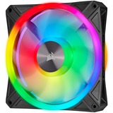 Corsair iCUE QL140 RGB 2er 140x140x25, Gehäuselüfter schwarz, 2er Pack, inkl Lighting Node CORE