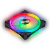 Corsair iCUE QL140 RGB 2er 140x140x25, Gehäuselüfter schwarz, 2er Pack, inkl Lighting Node CORE