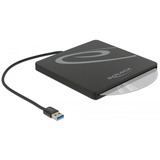 DeLOCK Externes Gehäuse für 5.25″ Slot-in Slim SATA Laufwerke 9,5 / 12,7 mm zu USB Typ-A Stecker, Laufwerksgehäuse schwarz