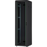 Digitus Netzwerkschrank Unique Serie - 600x800 mm (BxT), IT-Schrank schwarz, 26 Höheneinheiten