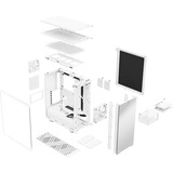 Fractal Design Define 7 Compact White TG Light Tint, Tower-Gehäuse weiß, Tempered Glass