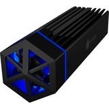ICY BOX IB-1823MF-C31, Laufwerksgehäuse schwarz, RGB-Beleuchtung
