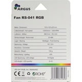 Inter-Tech Argus RS-041 RGB 120x120x25, Gehäuselüfter schwarz