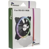 Inter-Tech Argus RS-051 RGB 120x120x25, Gehäuselüfter schwarz, 120 mm
