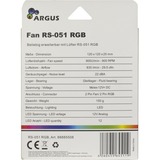 Inter-Tech Argus RS-051 RGB 120x120x25, Gehäuselüfter schwarz