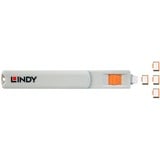 Lindy USB Typ C Port Schloss, Sicherheit orange