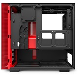 NZXT H210i, Tower-Gehäuse schwarz/rot, Tempered Glass