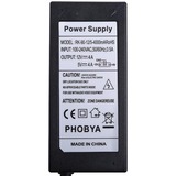 Phobya Externes Netzteil 230V auf 4Pin 70 Watt, PC-Netzteil schwarz, inkl. Euro/UK Stecker