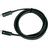 QNAP Thunderbolt 3 Aktivkabel, USB-C Stecker > USB-C Stecker schwarz, 2 Meter