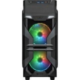 Sharkoon VG7-W RGB, Tower-Gehäuse schwarz, Seitenteil aus Acryl
